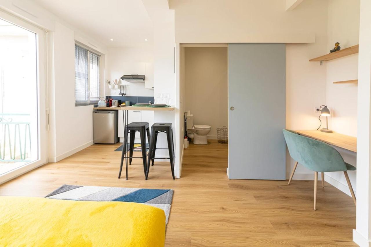 Апартаменти Le Yellow, Studio Renove, Tout Confort, Jardin Сен-Жак-де-ла-Ланд Екстер'єр фото