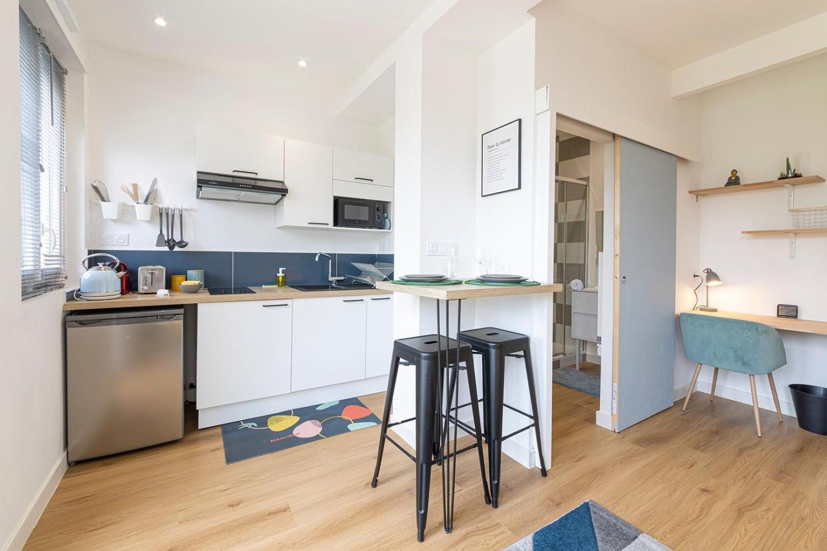 Апартаменти Le Yellow, Studio Renove, Tout Confort, Jardin Сен-Жак-де-ла-Ланд Екстер'єр фото